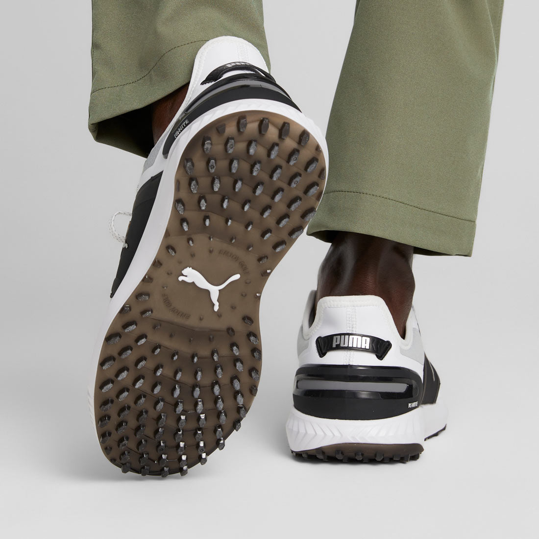 Puma Ignite Elevate Golf Shoes White/Black/Silver