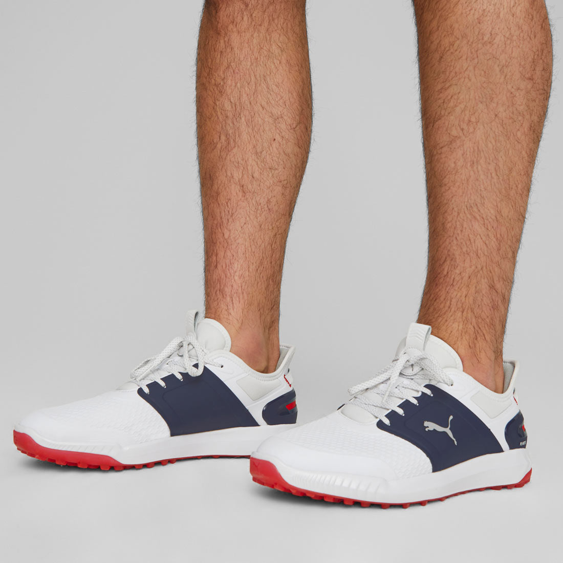 Puma Ignite Elevate Golf Shoes White/Silver/Navy