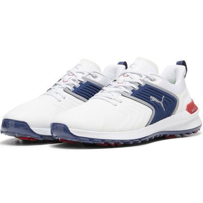 Puma Ignite Innovate Golf Shoes White/Persian Blue/Strong Red