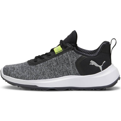 Puma Juniors Fusion Crush Sport Golf Shoes Black/Electric Lime