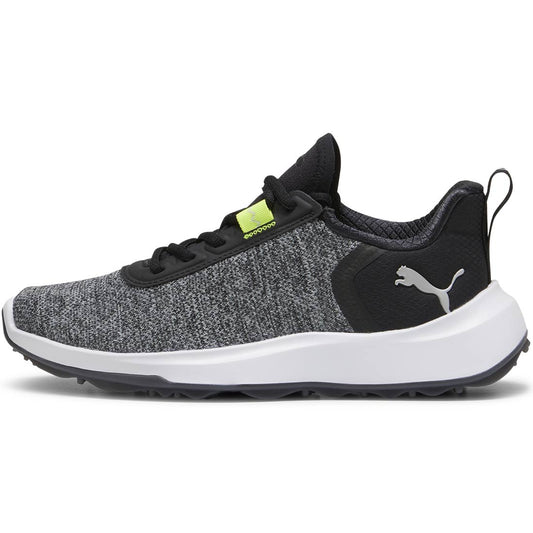 Puma Juniors Fusion Crush Sport Golf Shoes Black/Electric Lime