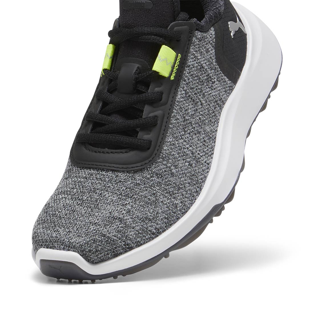 Puma Juniors Fusion Crush Sport Golf Shoes Black/Electric Lime