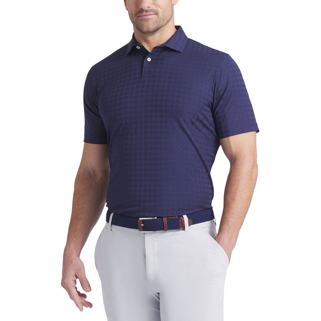 Puma MATTR Houndstooth Golf Polo