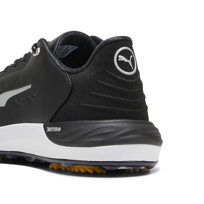 Puma PhantomCat Nitro Golf Shoes Black/Silver/Yellow Sizzle