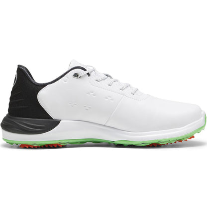 Puma PhantomCat Nitro Golf Shoes White/Black/Fluro Green