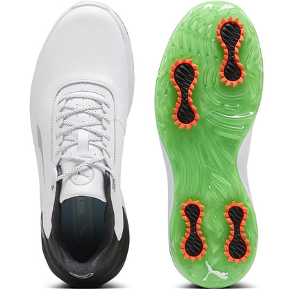 Puma PhantomCat Nitro Golf Shoes White/Black/Fluro Green