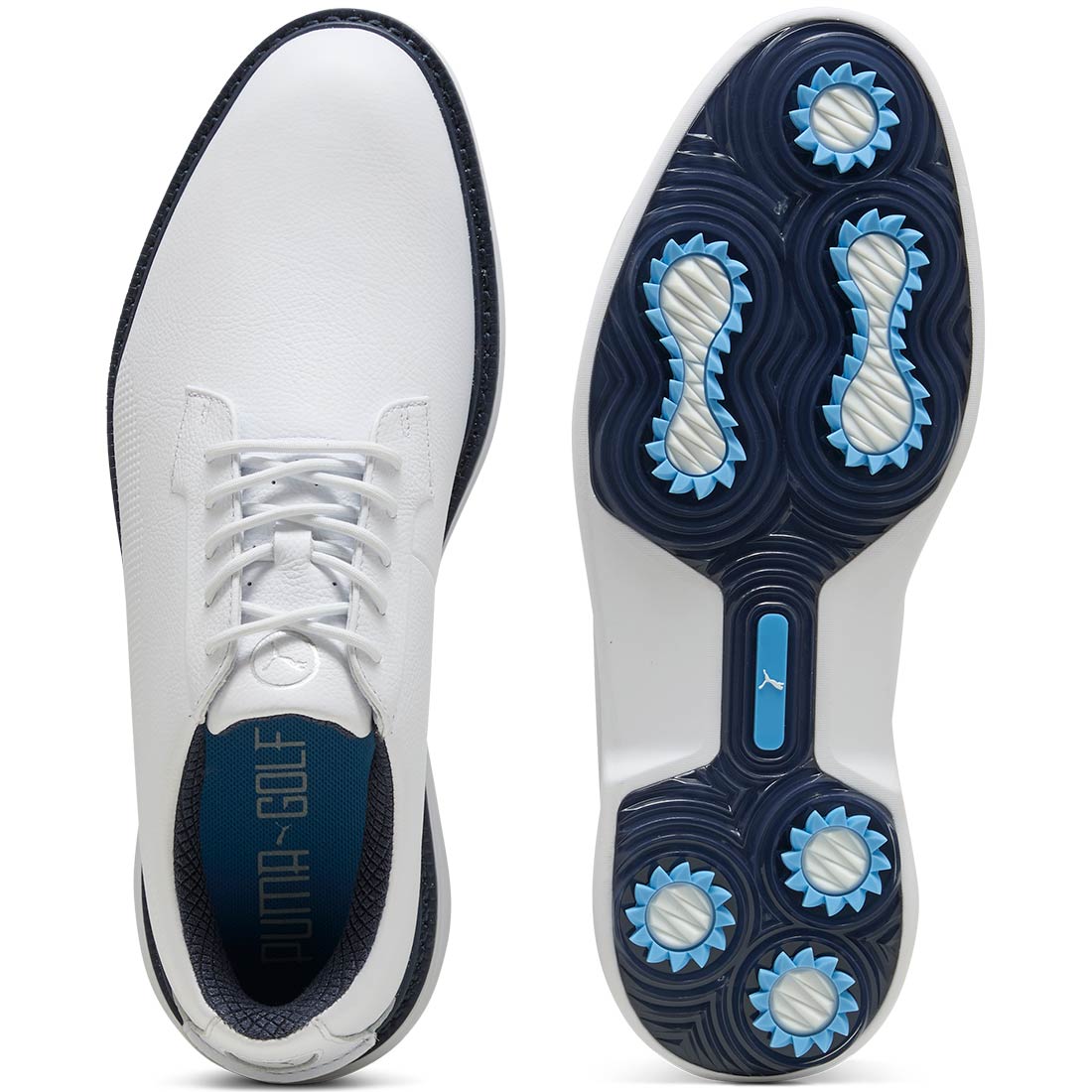 Puma Royale Golf Shoes White/Deep Navy/Team Light Blue