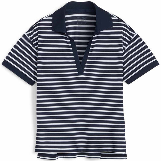 Puma Women's Everyday Stripe Pique Golf Polo