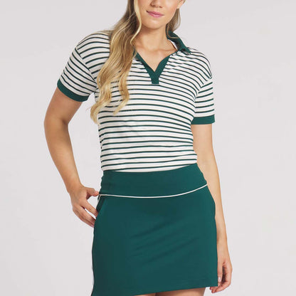 Puma Women's Everyday Stripe Pique Golf Polo