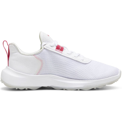 Puma Women's Fusion Crush Sport Golf Shoes White/Garnet Rose
