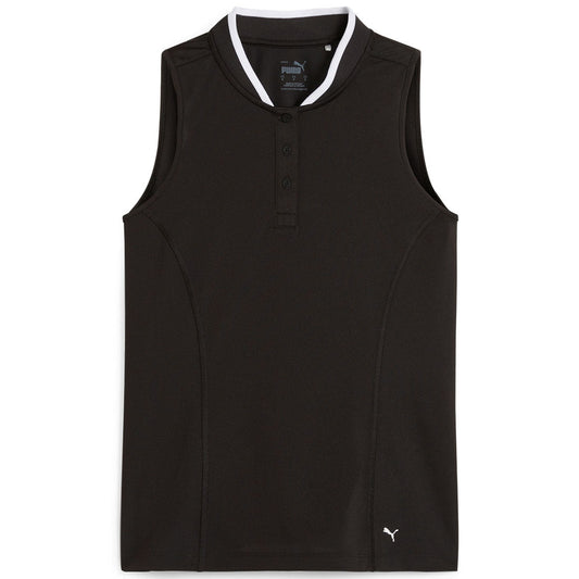 Puma Women's Range Pique Sleeveless Golf Polo