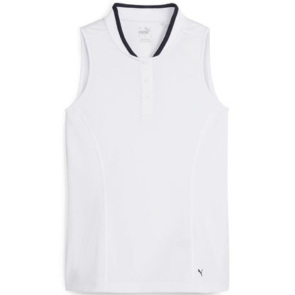 Puma Women's Range Pique Sleeveless Golf Polo