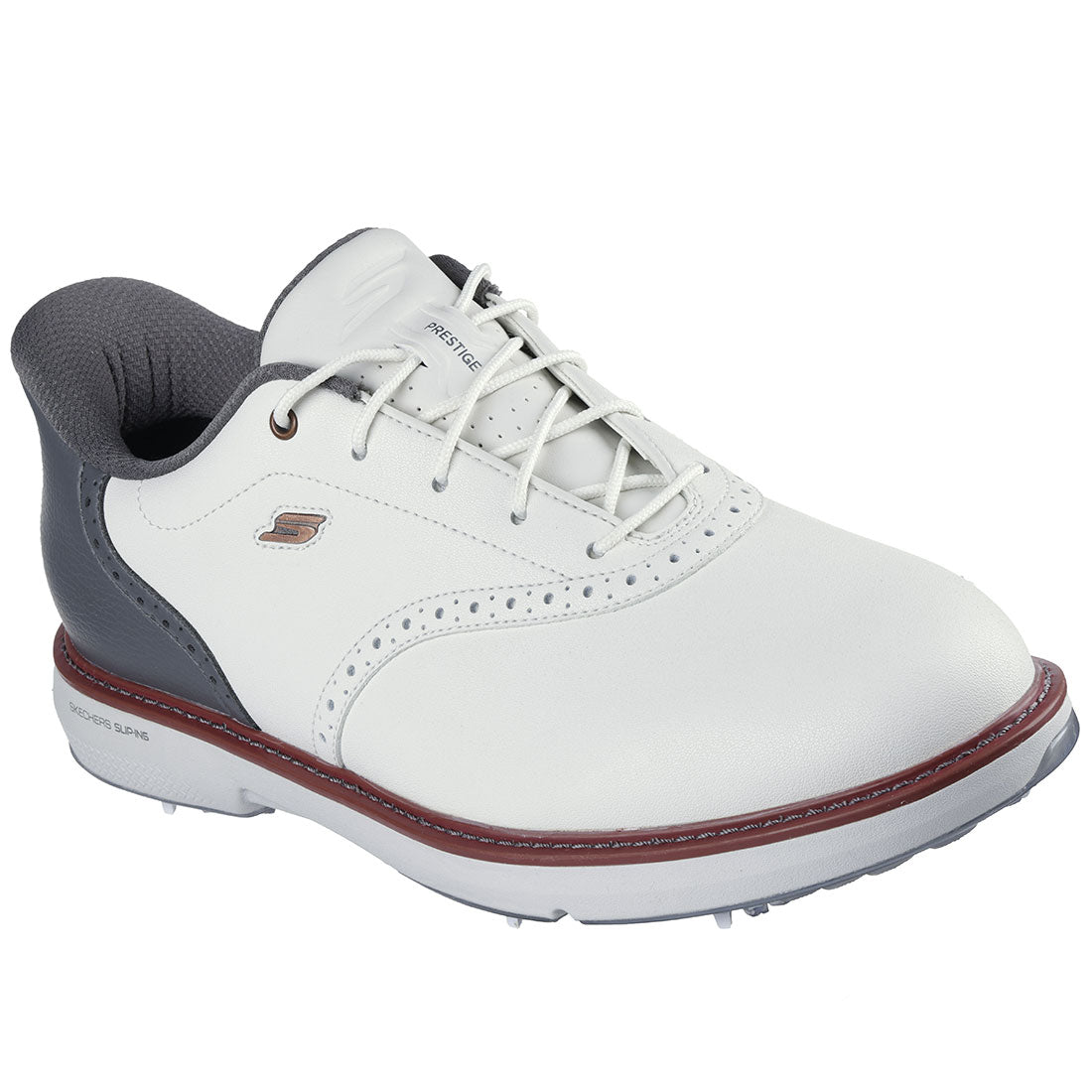 Skechers GO GOLF Prestige Slip Ins Golf Shoes Natural/Grey