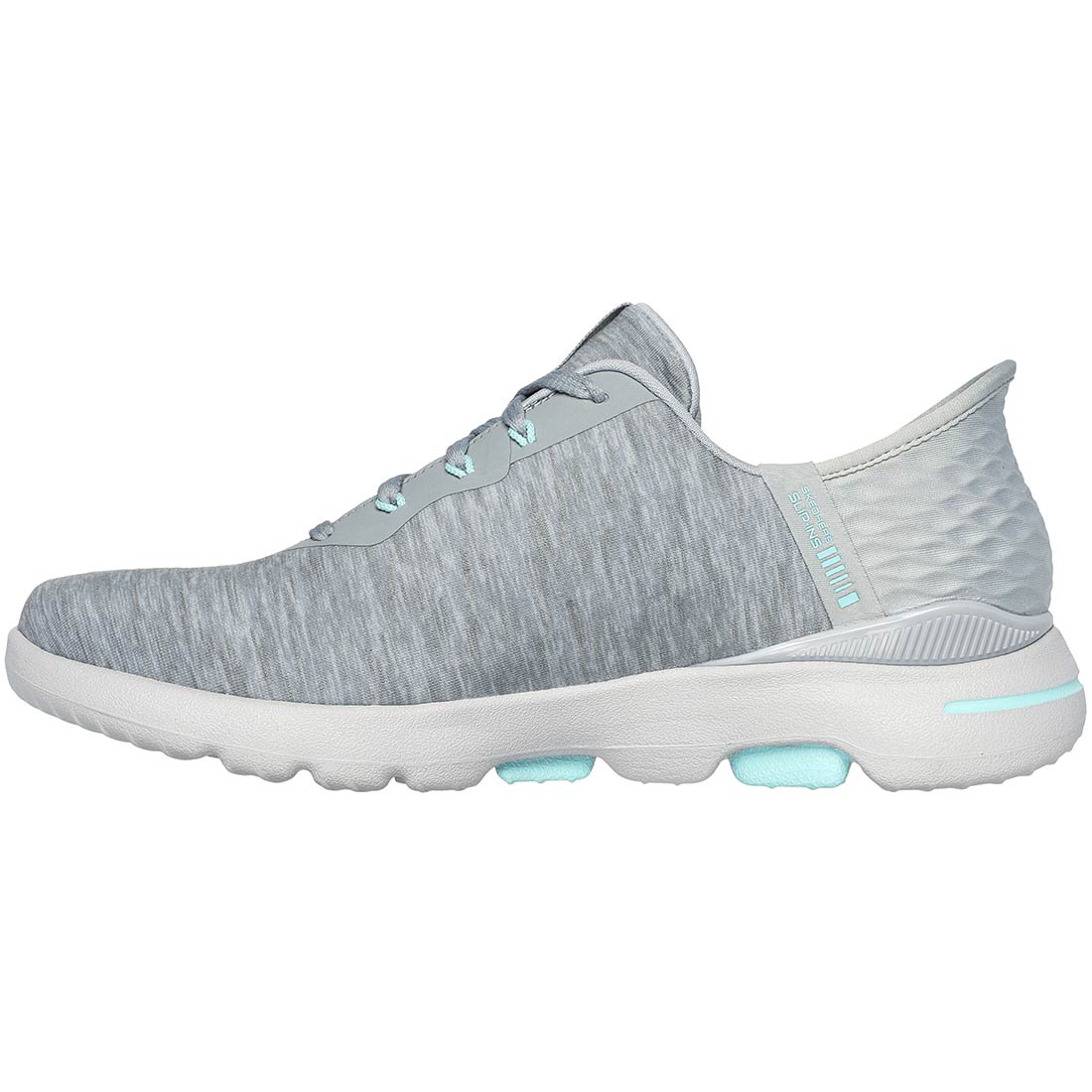 Skechers Women's GO GOLF Walk 5 Slip-ins Golf Shoes Grey/Aqua