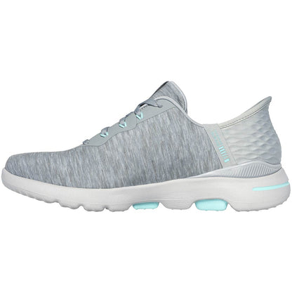 Skechers Women's GO GOLF Walk 5 Slip-ins Golf Shoes Grey/Aqua