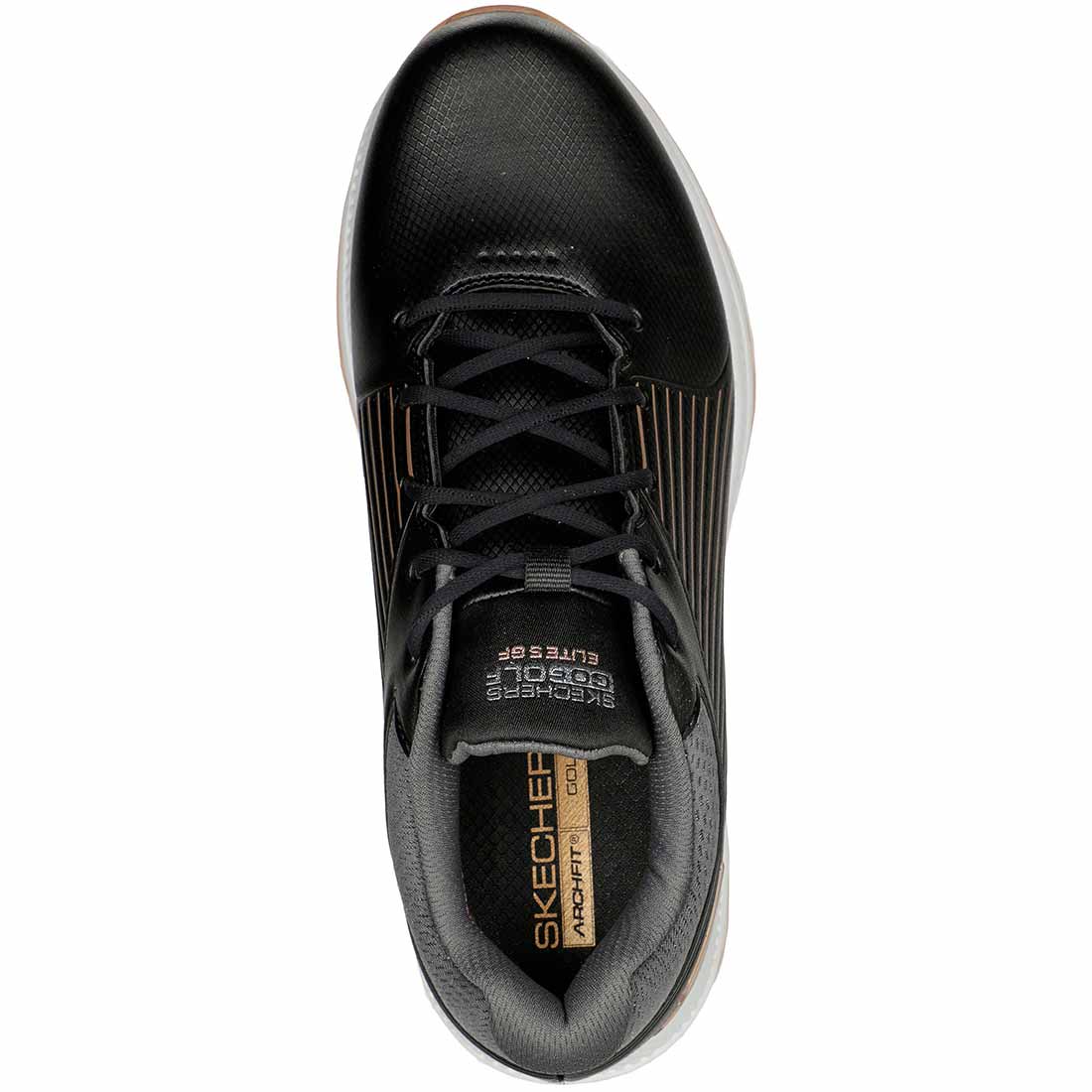 Skechers Women's Arch Fit GO GOLF Elite 5 GF Golf Shoes Black/Rose Gold