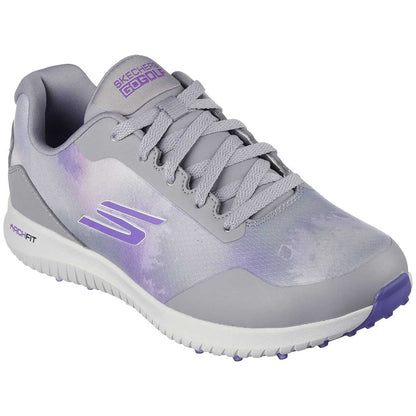 Skechers Women's Arch Fit GO GOLF Max 2 Splash Golf Shoes Grey/Purple
