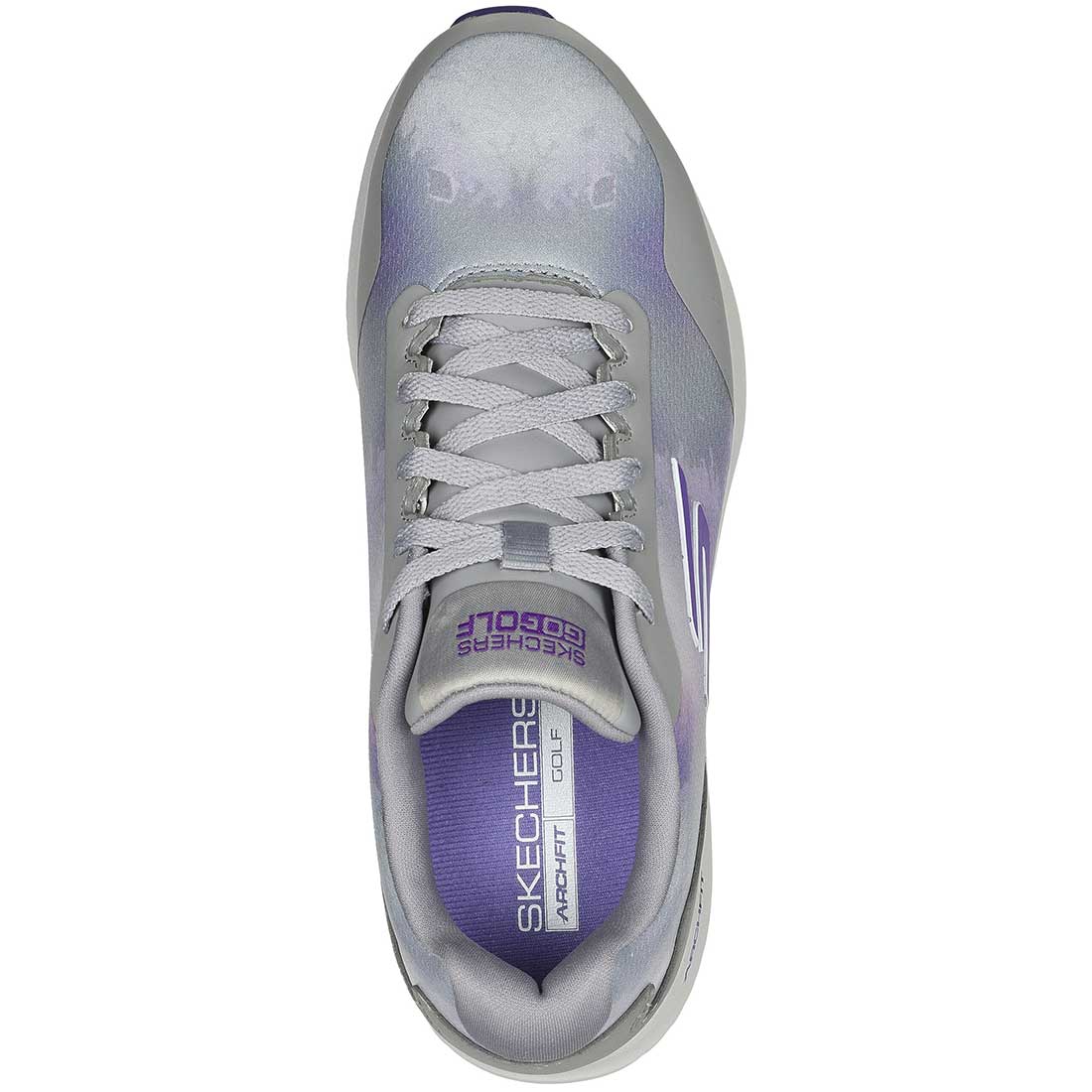 Skechers Women's Arch Fit GO GOLF Max 2 Splash Golf Shoes Grey/Purple