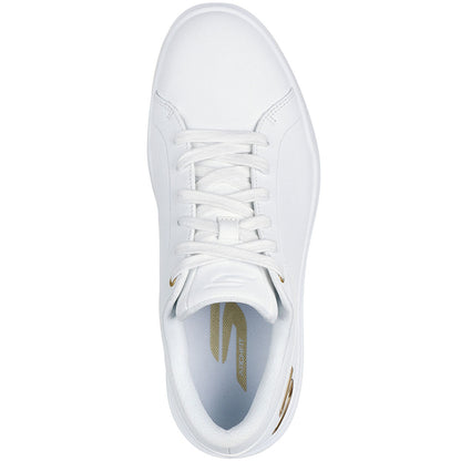 Skechers Women's GO GOLF Drive 6 Relaxed Fit Golf Shoes White/Gold