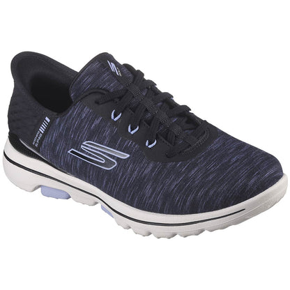 Skechers Women's GO GOLF Walk 5 Slip-Ins Golf Shoes Black/Lavender