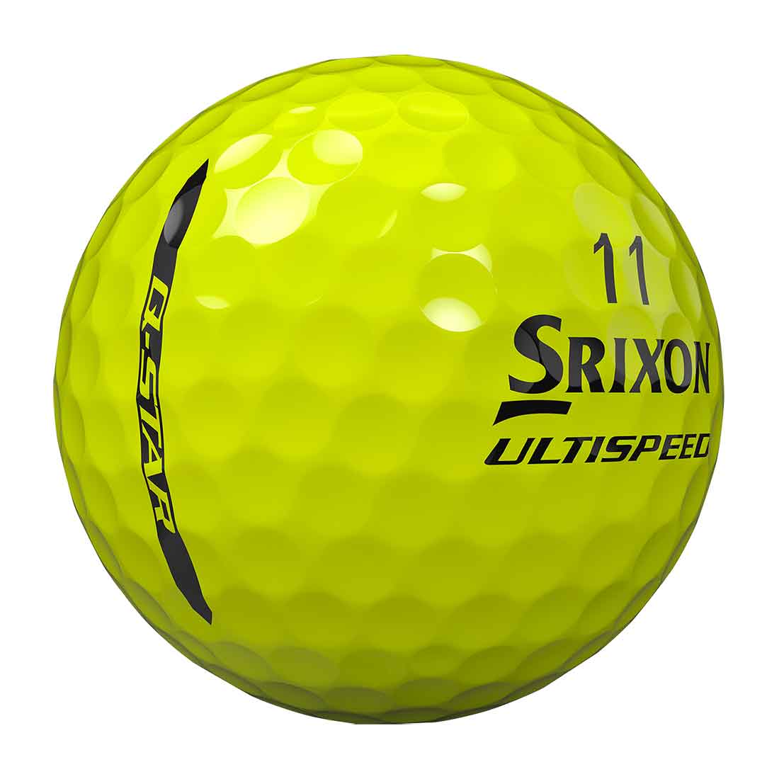 Srixon Q-Star Ultispeed Yellow Personalized Golf Balls