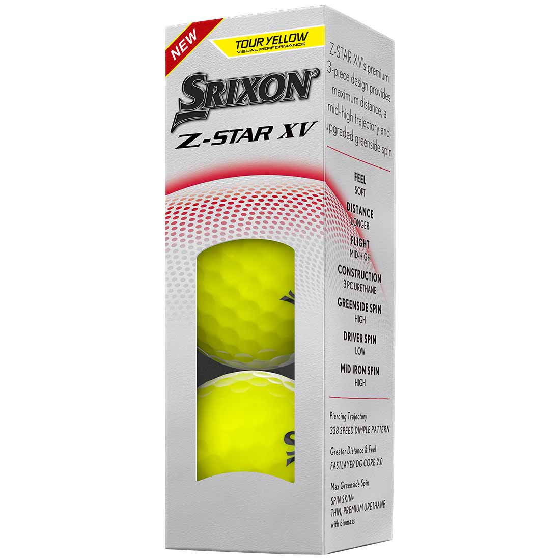 Srixon Z-Star XV 9 Personalized Yellow Golf Balls