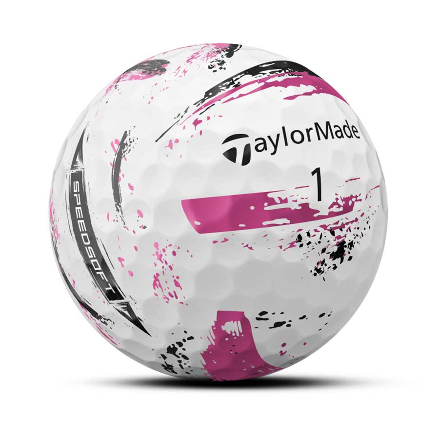 TaylorMade 2024 SpeedSoft Ink Pink Golf Balls