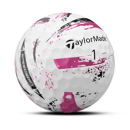 TaylorMade 2024 SpeedSoft Ink Pink Golf Balls