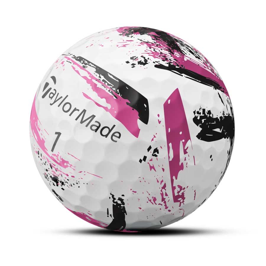 TaylorMade 2024 SpeedSoft Ink Pink Golf Balls