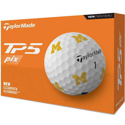 TaylorMade TP5 Pix NCAA Golf Balls