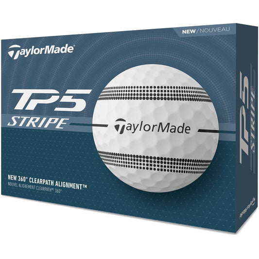 TaylorMade TP5 Stripe White Golf Balls
