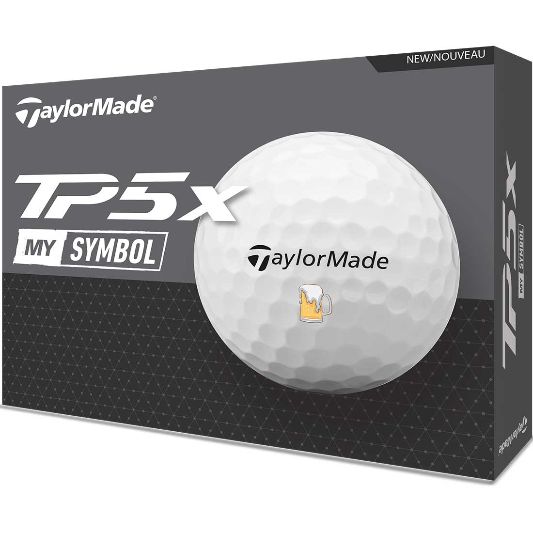 TaylorMade TP5x MySymbol Golf Balls