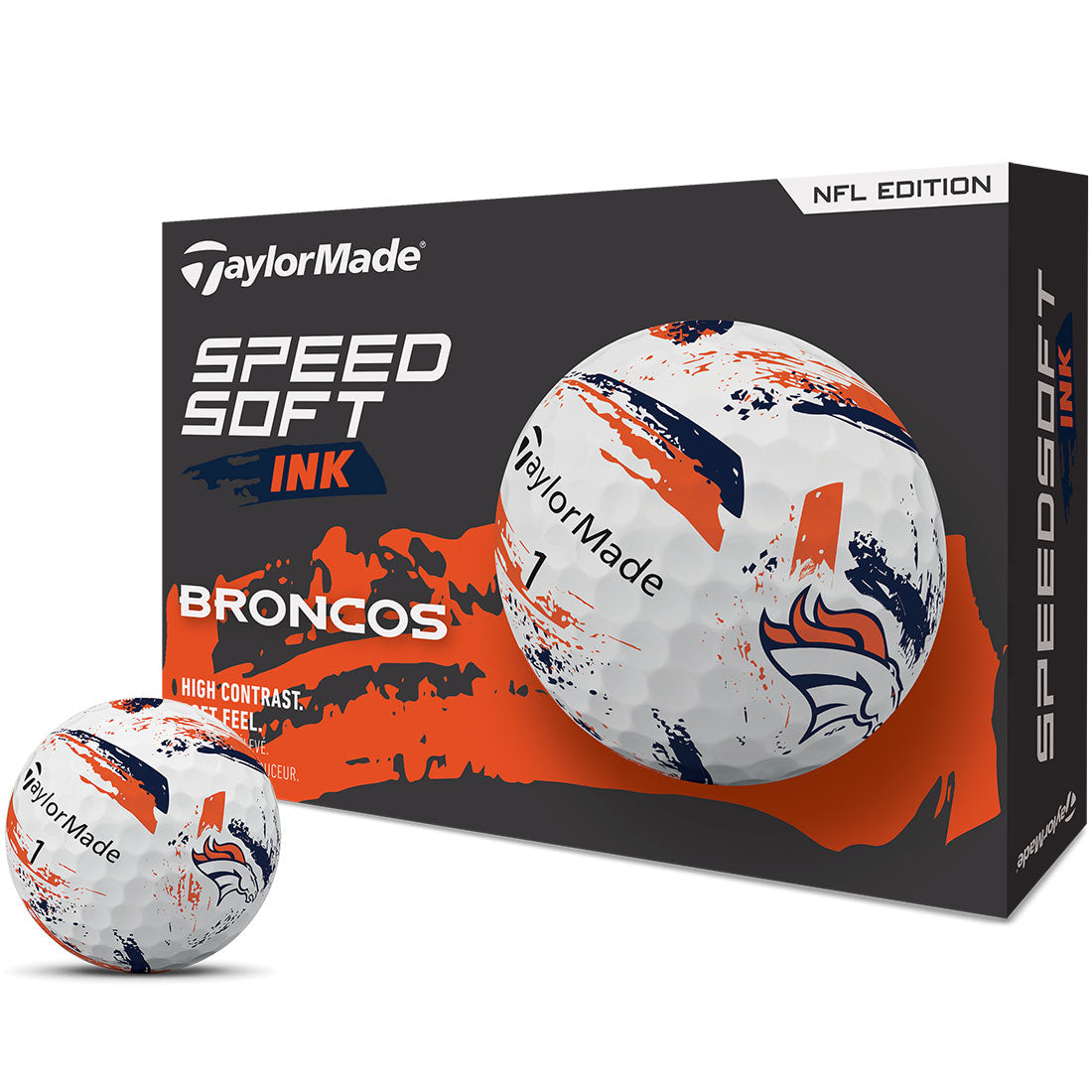 TaylorMade SpeedSoft Ink NFL Golf Balls