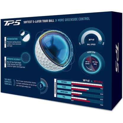 TaylorMade TP5 White Personalized Golf Balls