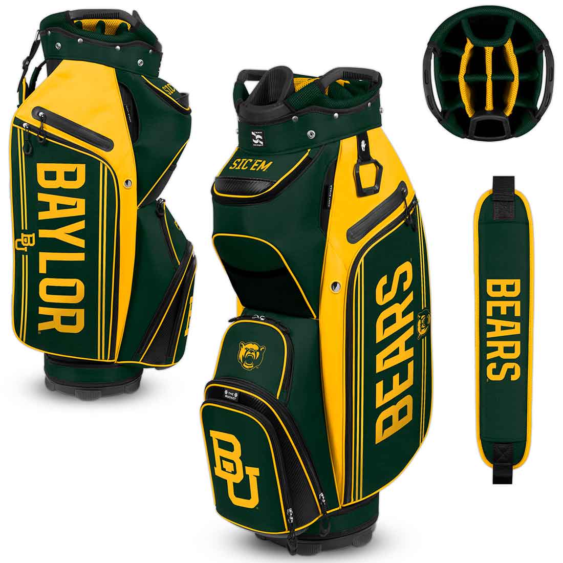 Team Effort NCAA Bucket III Cooler Cart Bag