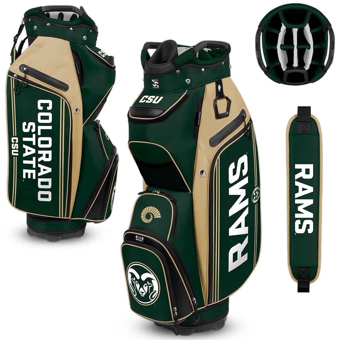 Team Effort NCAA Bucket III Cooler Cart Bag