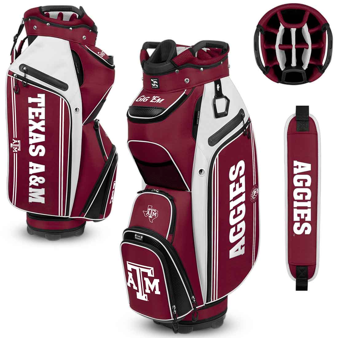 Team Effort NCAA Bucket III Cooler Cart Bag