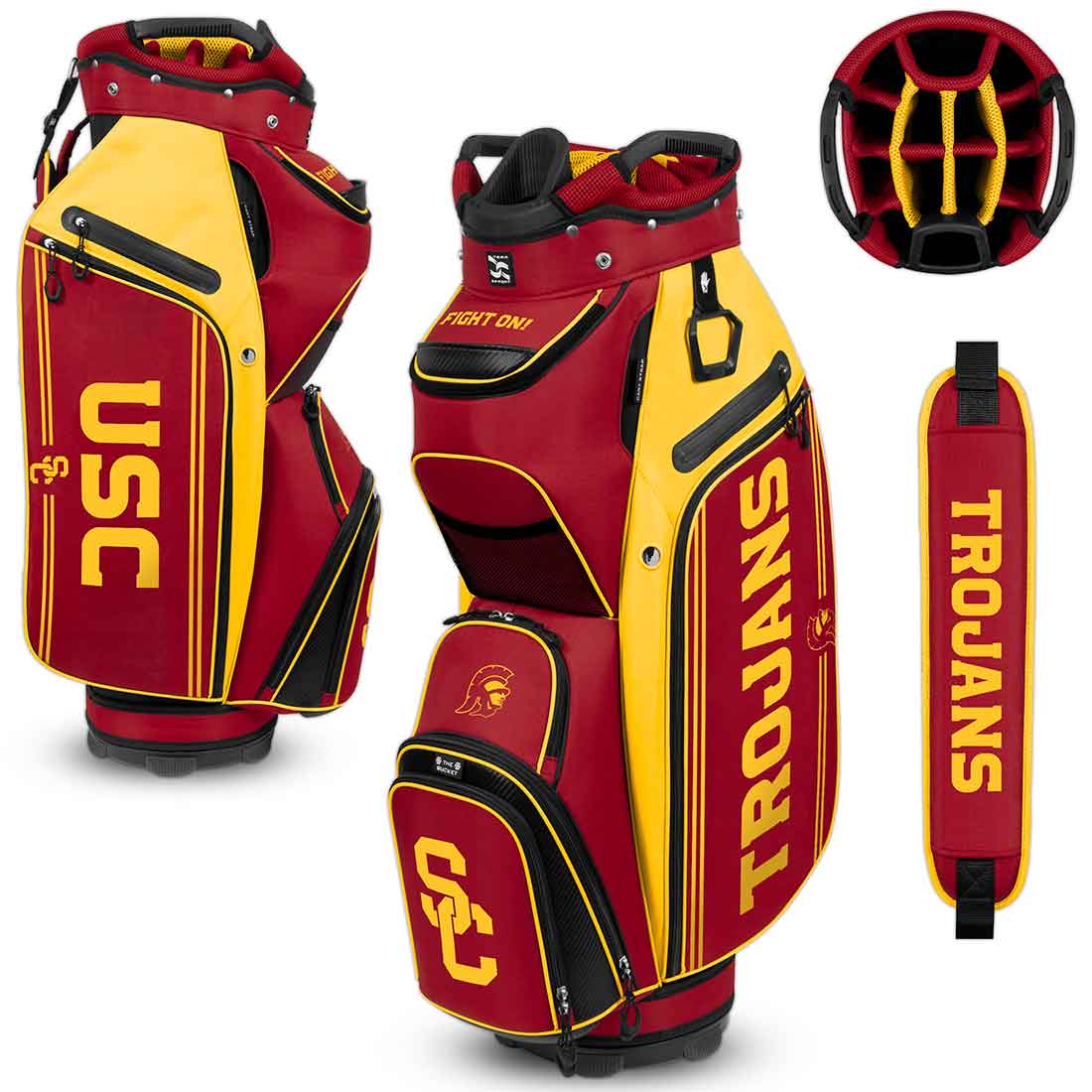 Team Effort NCAA Bucket III Cooler Cart Bag