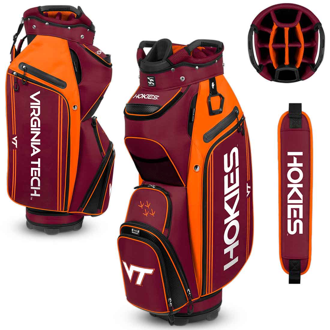Team Effort NCAA Bucket III Cooler Cart Bag