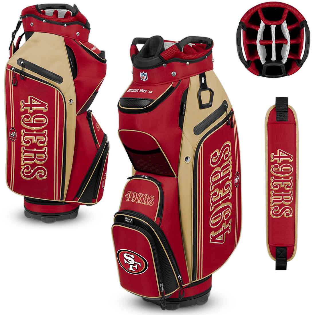 Team Effort NFL Bucket III Cooler Cart Bag