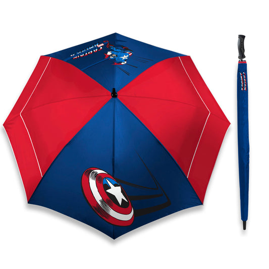 Team Effort Marvel Captain America 62 Inch WindSheer Lite Golf Umbrella