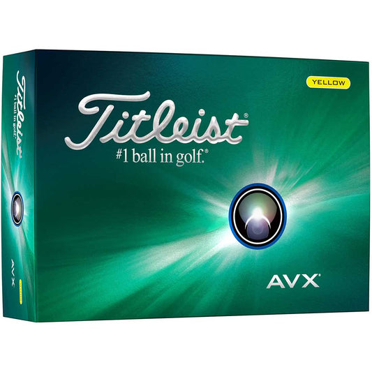 Titleist 2025 AVX Yellow Golf Balls