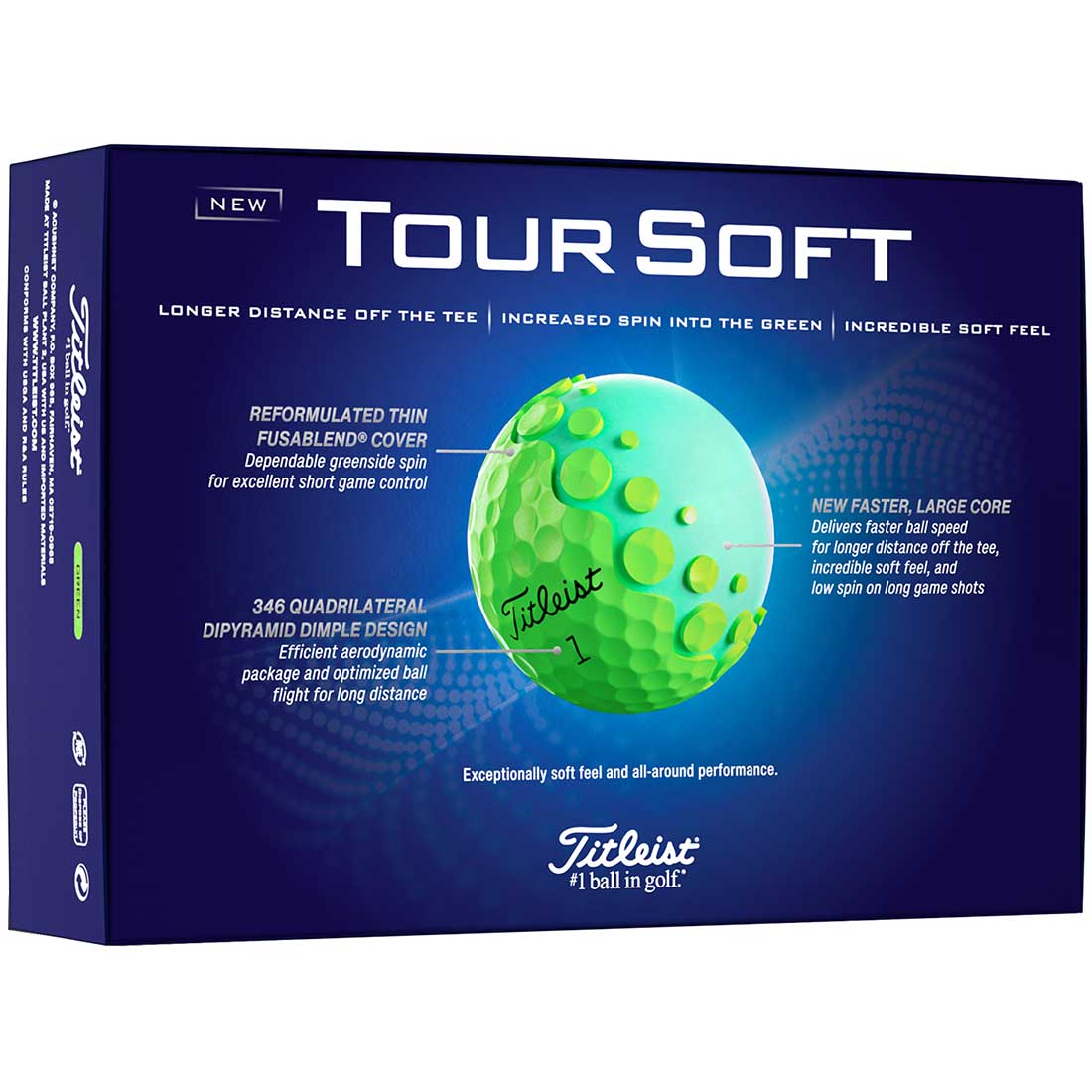 Titleist 2024 Tour Soft Green Golf Balls