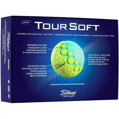 Titleist 2024 Tour Soft Yellow Golf Balls