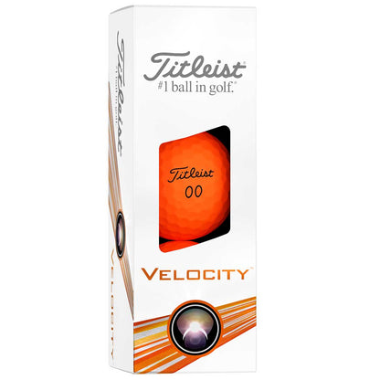 Titleist 2024 Velocity Matte Orange Golf Balls
