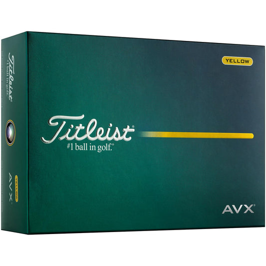 Titleist AVX Yellow Personalized Golf Balls