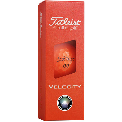 Titleist Velocity Matte Orange Personalized Golf Balls