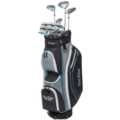 Tour Edge Women's TE-200 Lady Edge Complete Set Silver/Blue
