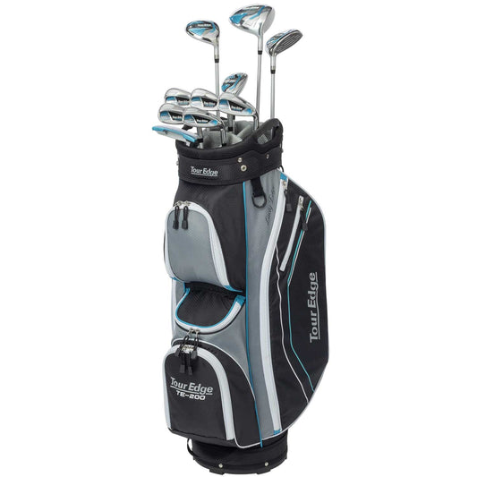 Tour Edge Women's TE-200 Lady Edge Complete Set Silver/Blue