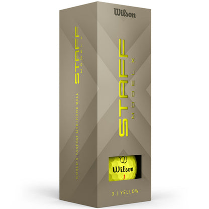 Wilson Staff Model X Yellow Personalized Golf Balls